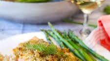 Horseradish Crusted Salmon with Asparagus