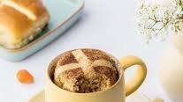 Hot Cross Bun Mug Cake Recipe | Easy Easter Microwave Cake