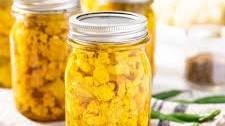 How to Can Pickled Curry Cauliflower