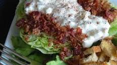 Iceberg Wedge With Warm Bacon & Blue Cheese Dressing