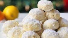 Italian Snowball Cookies With Orange And Lemon