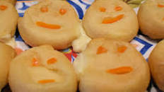 Jack O Lantern Cheese Bites
