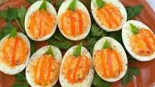 Jack O' Lantern Deviled Eggs