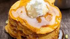 Jack-o lantern pumpkin pancakes