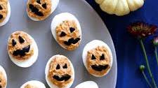 Jack O'Lantern Halloween Deviled Eggs