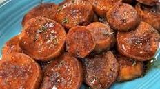 Jamaican-inspired Sticky Sweet Potatoes