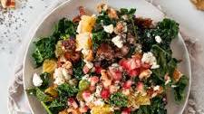Kale Pomegranate Salad With Goat Cheese