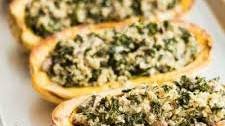 Kale Quinoa Stuffed Delicata Squash