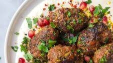 Lamb Koftas with Tahini Yogurt Sauce