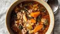 Late Winter Sausage & White Bean Stew