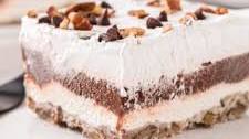 Layered Chocolate Lush with Pecan Crust
