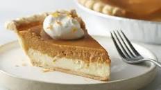 Layered Cream Cheese-Sweet Potato Pie