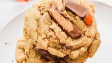 Leftover Halloween Candy Cookies
