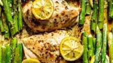 Lemon Chicken and Asparagus Sheet Pan Dinner