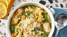 Lemon Chicken Orzo Soup