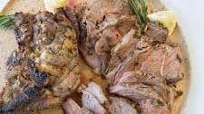 Lemon-Herb Slow Roasted Boneless Leg of Lamb