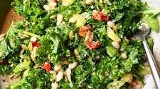 Lemony Kale and White Bean Salad