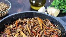 Lentil Stir-Fry - High-Protein Healthy Side Dish
