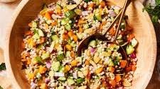 Light & Refreshing Cucumber Apricot Couscous Salad