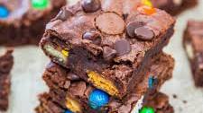 Loaded Fudgy Candy Bar Brownies