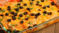 {Make Ahead} Beef and Bean Enchilada Casserole
