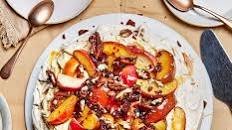 Maple, apple & pecan pavlova