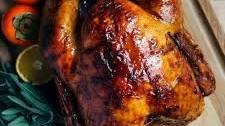 Maple-Bourbon Glazed Turkey and Giblet Gravy