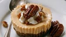 Maple Cheesecakes with Pecan Crust (grain-free, whole grain, traditional options)