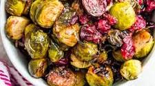 Maple Cranberry Brussels Sprouts