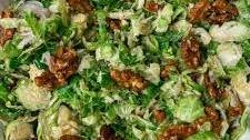 Maple Dijon Brussels Sprouts Salad