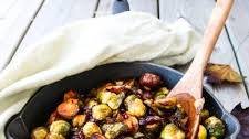 Maple Glazed Brussel Sprouts with Chestnuts
