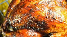 Maple Mustard Glazed Turkey