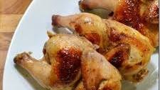 Maple-Orange Glazed Cornish Hens