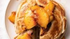 Maple Peach Pancakes