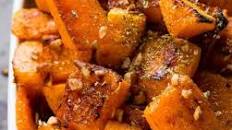 Maple Pecan Roasted Butternut Squash