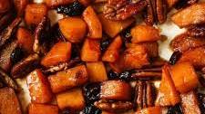 Maple Roasted Butternut Squash with Cranberries and Pecans