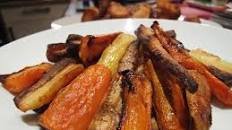 Maple roasted carrots and parsnips