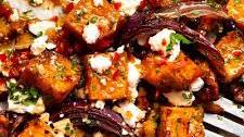 Maple Roasted Pumpkin with Chili and Feta