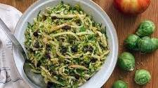 Maple–Dijon Brussels Sprout Slaw