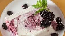 Marbleized Black Raspberry and Vanilla Ice Cream