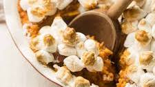 Marshmallow-Topped Vegan Sweet Potato Casserole