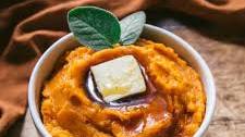 Mashed Butternut Squash with Maple Syrup