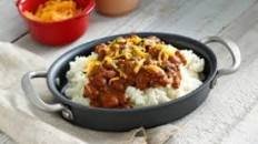 Mashed Potatoes with Chili and Cheese