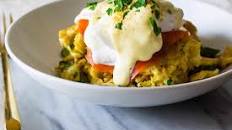 Matzo Brei Eggs Benedict with Lox