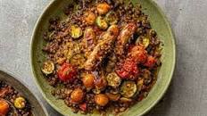 Mediterranean-inspired sausage & lentil one pot