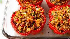 Mediterranean Stuffed Peppers with Couscous and Feta