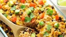 Mexican Chicken and Rice Casserole