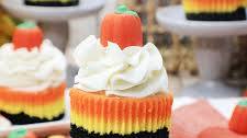 Mini Candy Corn Cheesecake