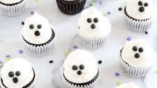 Mini Ghost Cupcakes
