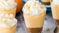 Mini Pumpkin Pie Cheesecakes (No-Bake!)